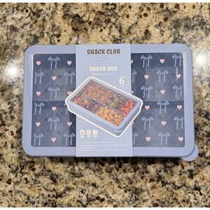 NWT Snack Club "Snackle Box" — Divided Charcuterie & Snack Container